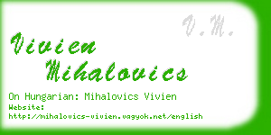 vivien mihalovics business card